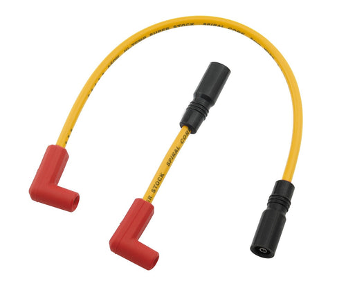 Motorcycle ACCEL 171100-Y Custom Wire Set - 2000-2017 Softail - w/carb or FI - 8MM - Yellow