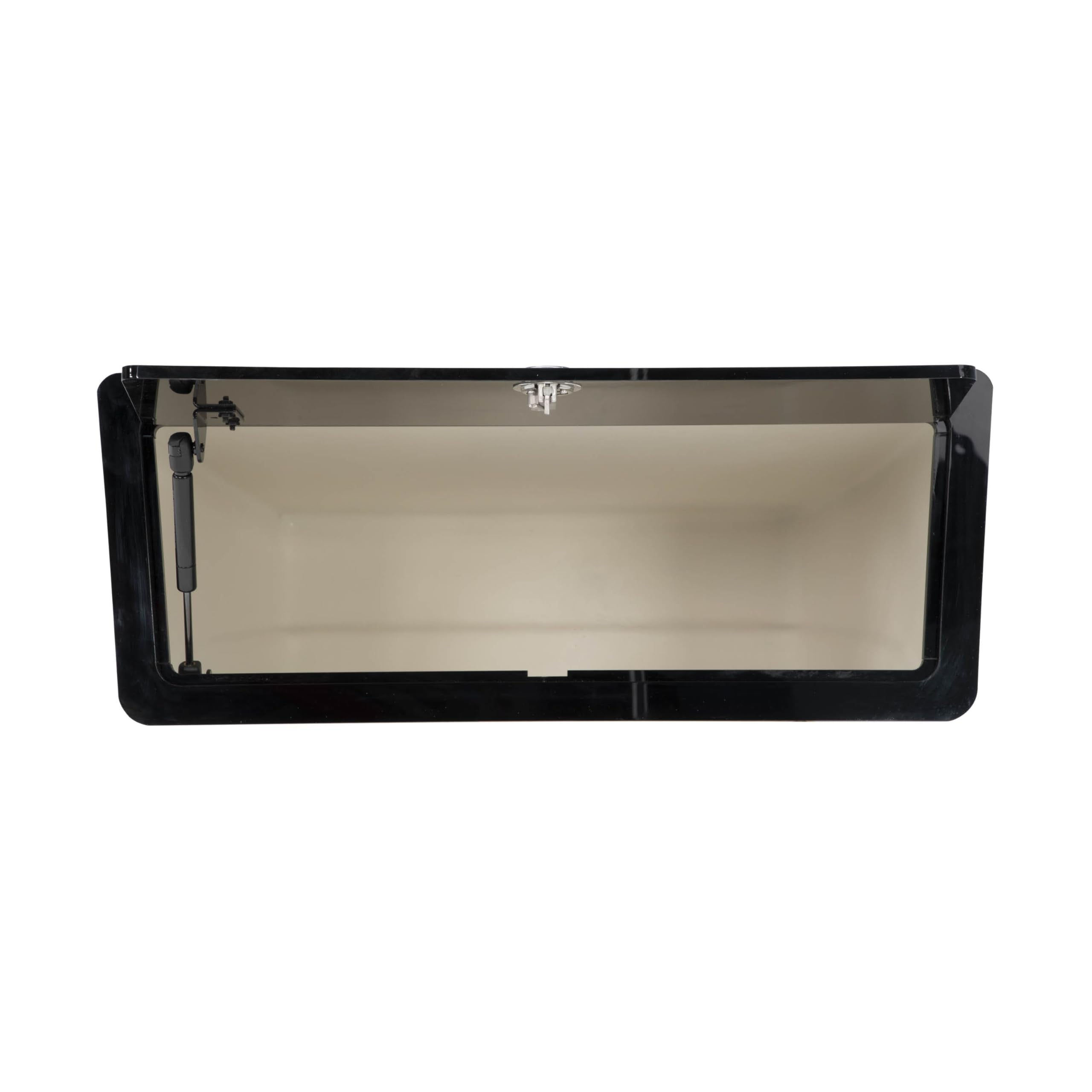 Electronics Box Taylor Made (27" W x 26" D x 10" T) for T-Top Boats, Watertight Plexiglass Door Panel, Stainless-Steel Lock, Corrosion-Resistant Hardware, Protects Valuables, White - 83558