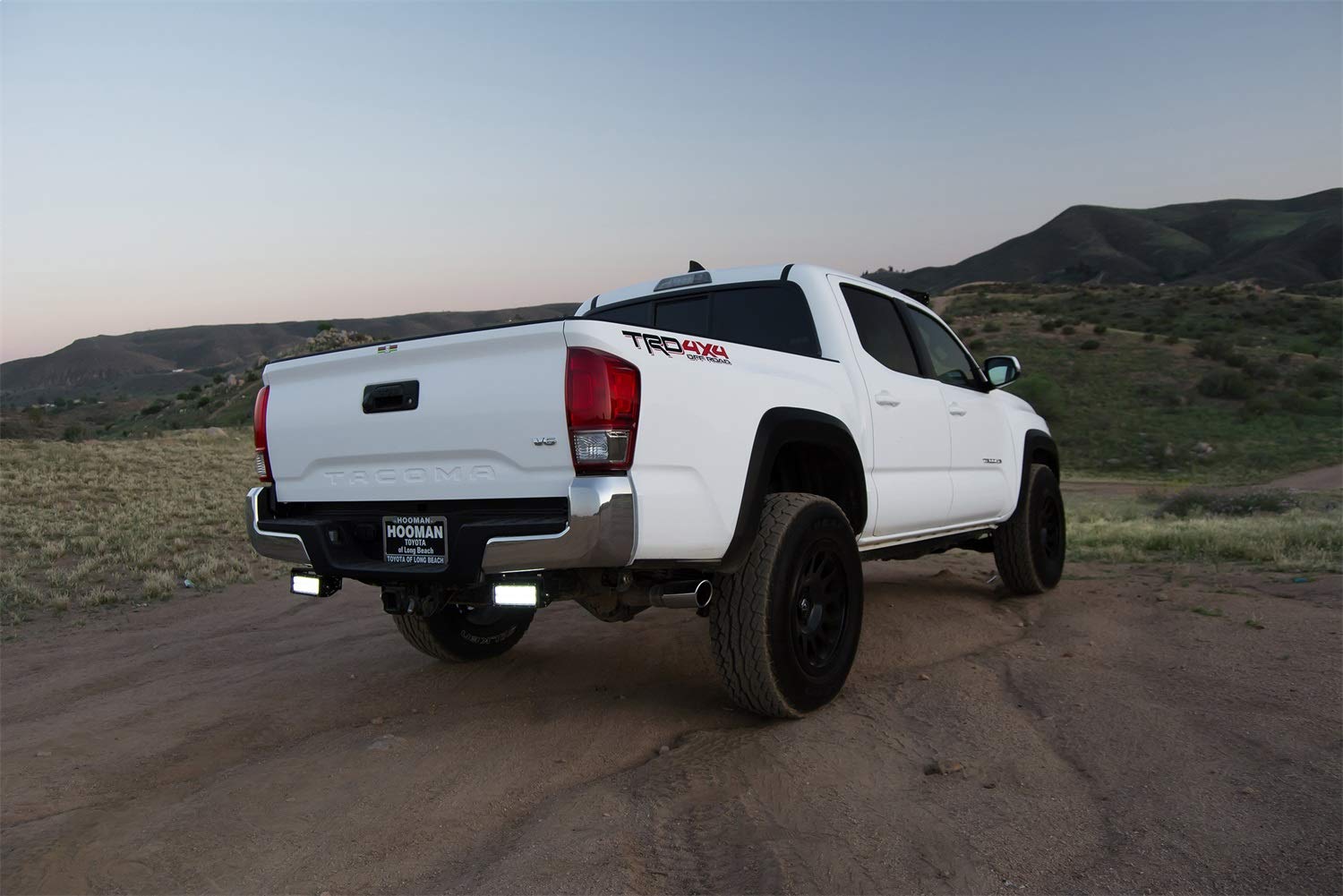 ZROADZ LED Mounting Bracket & Kit Under Rear Bumper - Compatible w/ 2005-2014 Toyota Tacoma - with (2) 6 Inch ZROADZ LED Lights (Included) with Wiring Harness - PN Z389411-KIT