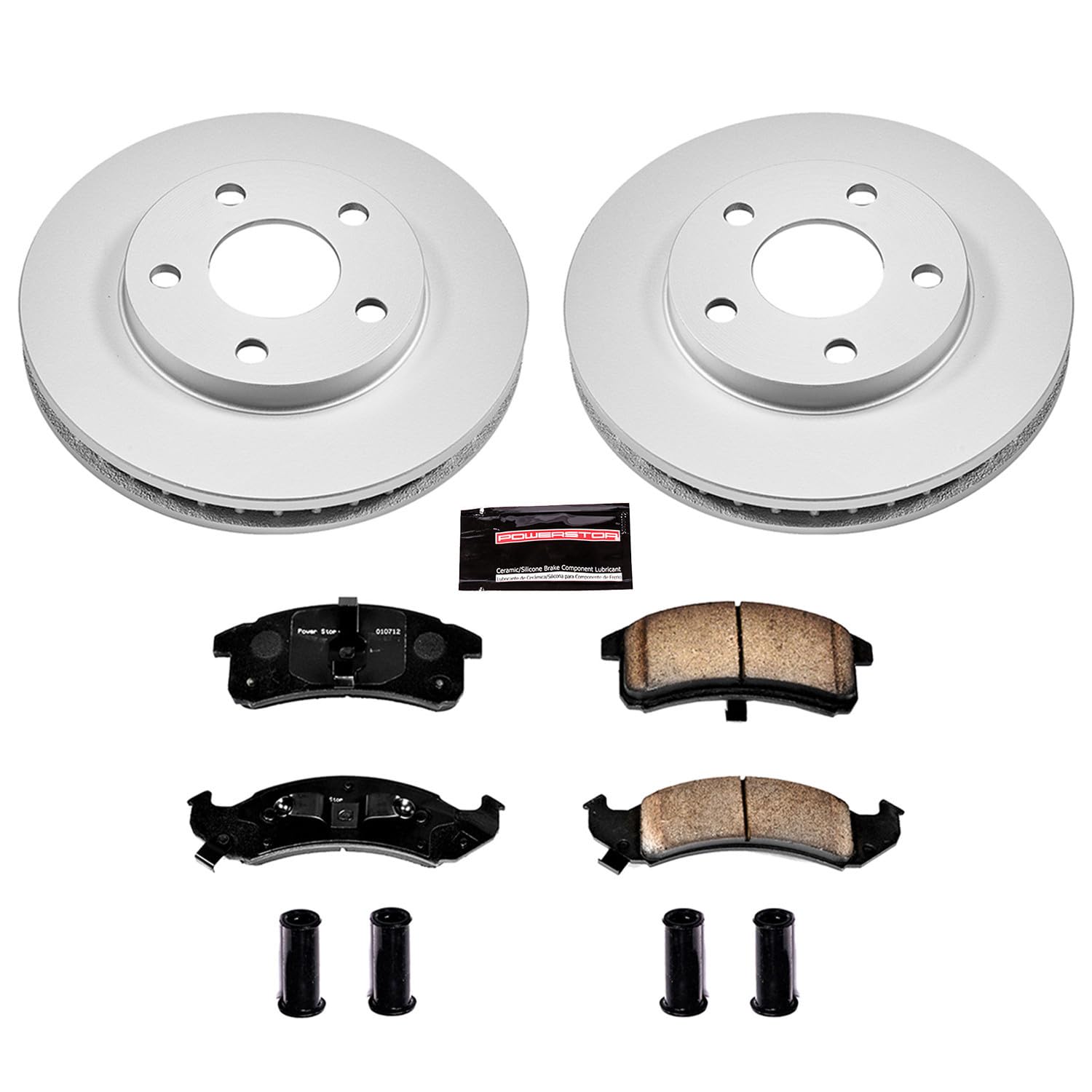 Coated Brake Rotor & Ceramic Brake Pads- front Power Stop CRK1534