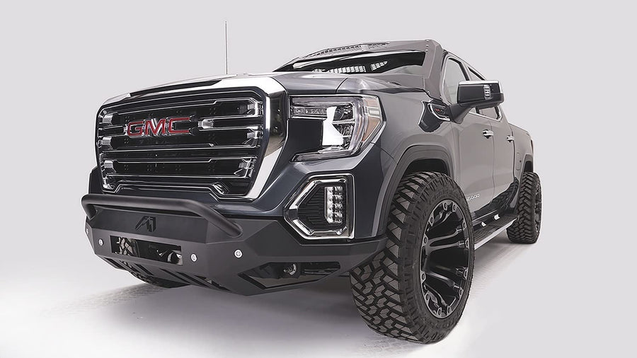 Sierra 1500 19-C Vengeance Front Sensor Bumper with Pre-Runner Guard Bare