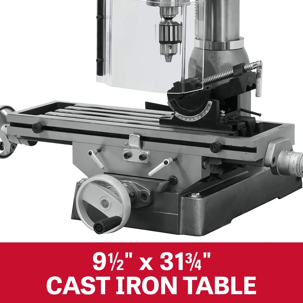 JET 2 HP Mill Drill Machine, 18-Inch, 115/230V 1Ph (Model JMD-18)