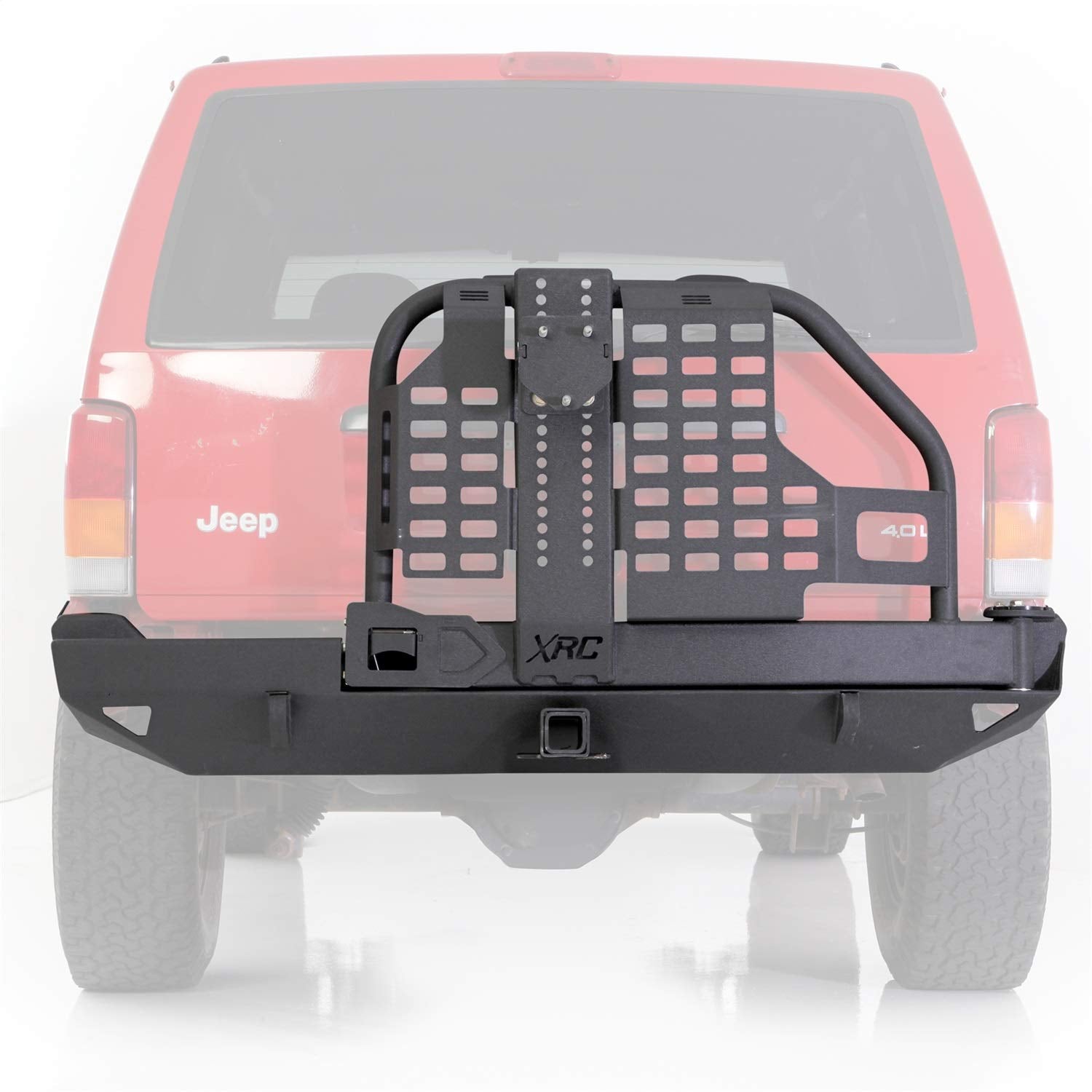 XRC Rear Bumper and Tire Carrier Smittybilt 76851 for 1984-2001 Jeep Cherokee XJ
