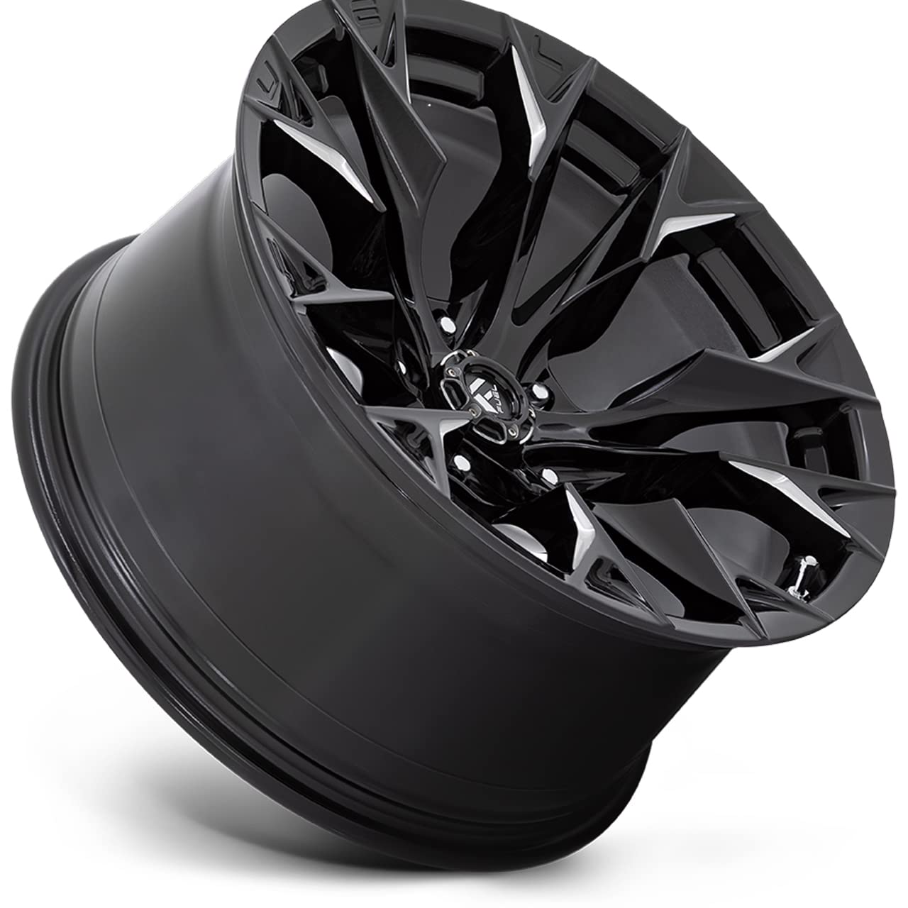 FLAME FUEL OFF-ROAD 22X12 5X5.0 4.77-44mm GLOSS BLACK MILLED - D80322207547