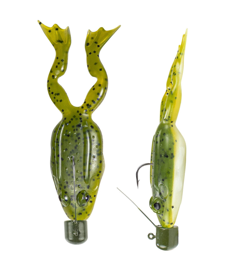 FF02 Lunkerhunt Pre-Rigged Finesse Frog - Watermelon Seed Pearl