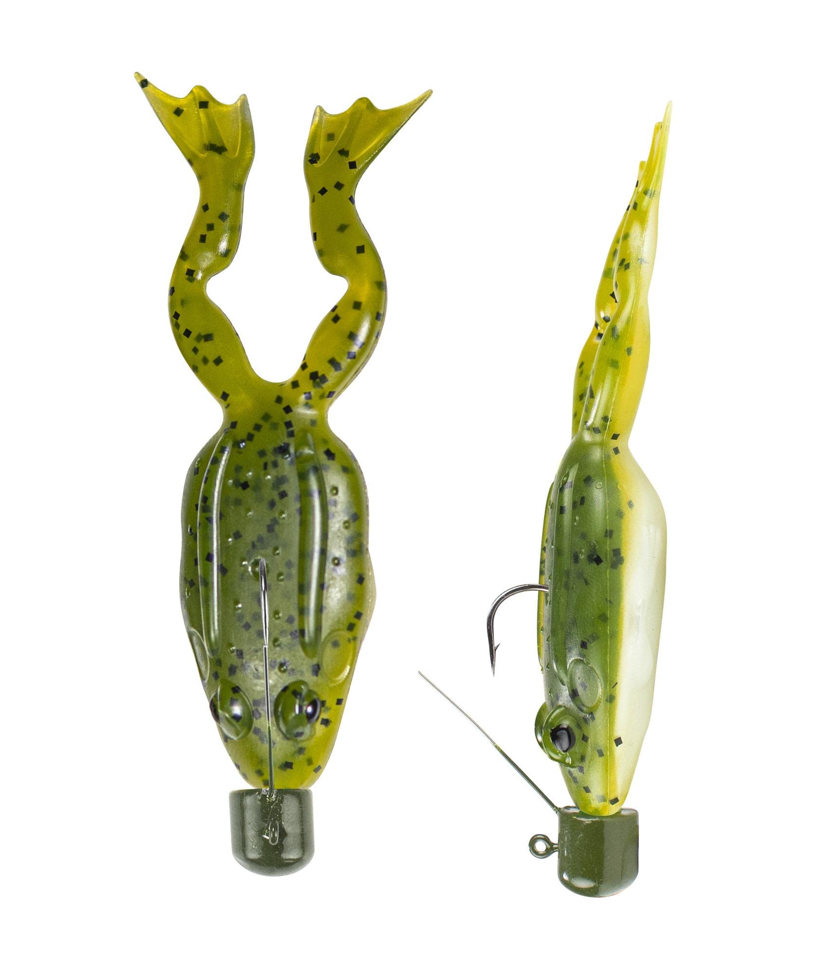 FF02 Lunkerhunt Pre-Rigged Finesse Frog - Watermelon Seed Pearl