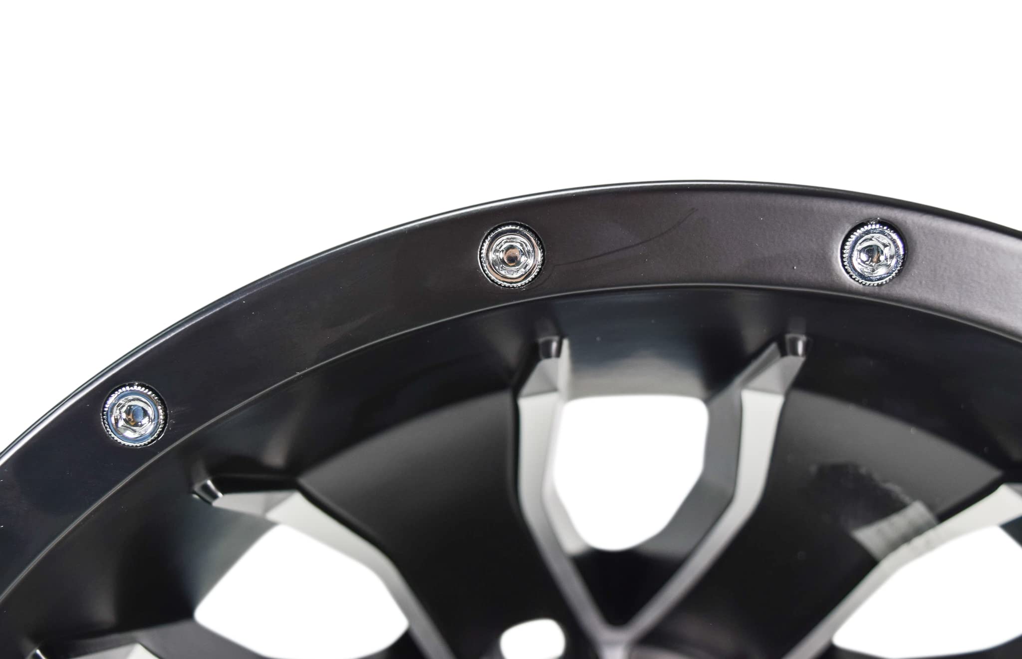 G77 Raceline Mamba Golf 12x7 4x4" -47mm Black/Machined Wheel Rim 12" Inch