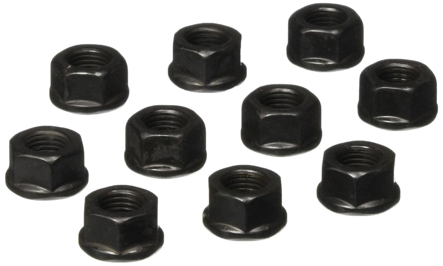 ARP 2008636 Steel Hex Nuts With Black Oxide Finish, Package Of 10 With 7/16-20 Thread Size And 11/16 Socket Size
