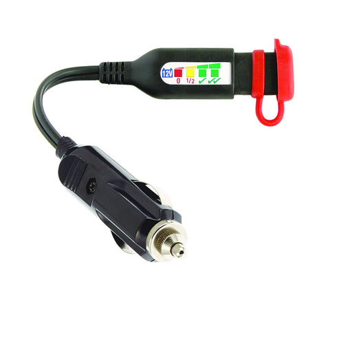 Battery status / charge system monitor OptiMATE MONITOR O-126 for 12V lead-acid, with AUTO plug