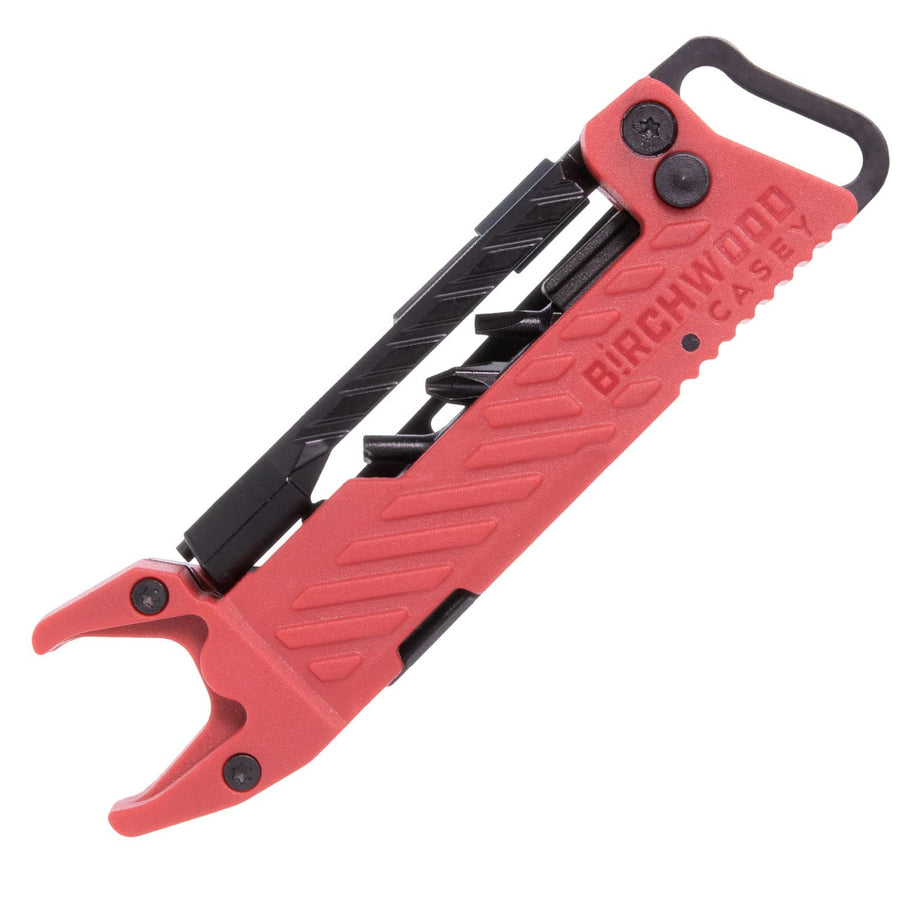 Birchwood Casey Multi-Tool Kit Pistol Gun | Durable Versatile Compact Gunsmithing Tool Set | 1911 Wrench, Bit Driver & Storage, Scraper, Tool Bits & Hex Keys Included