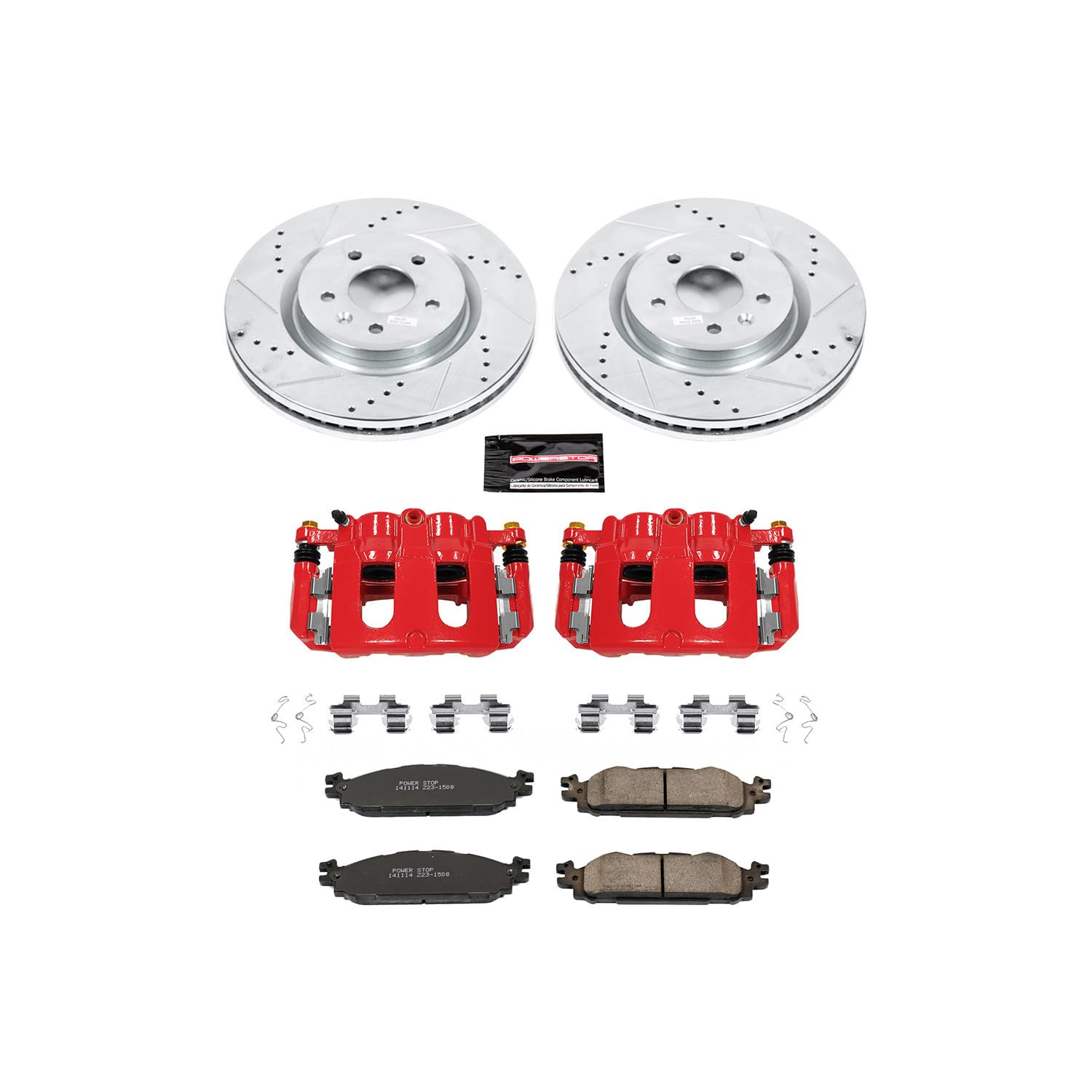 Power Stop Z23 Evolution Sport Brake Kit KC5583 (with Calipers) For Ford Explorer, Ford Flex, Ford Taurus, Lincoln MKS, Lincoln MKT [Model Specific]