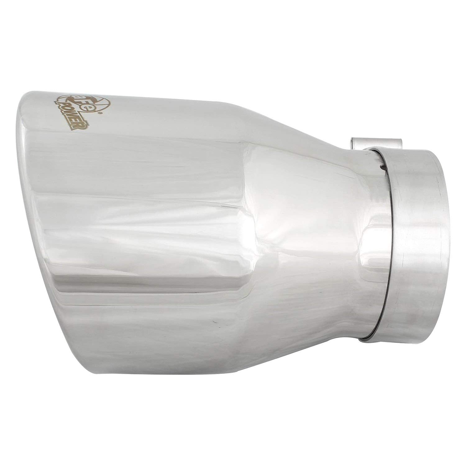 MACH Force-XP aFe Power 4" Inlet x 6" Outlet x 9" Length Polished Stainless Steel Bolt-On Tip