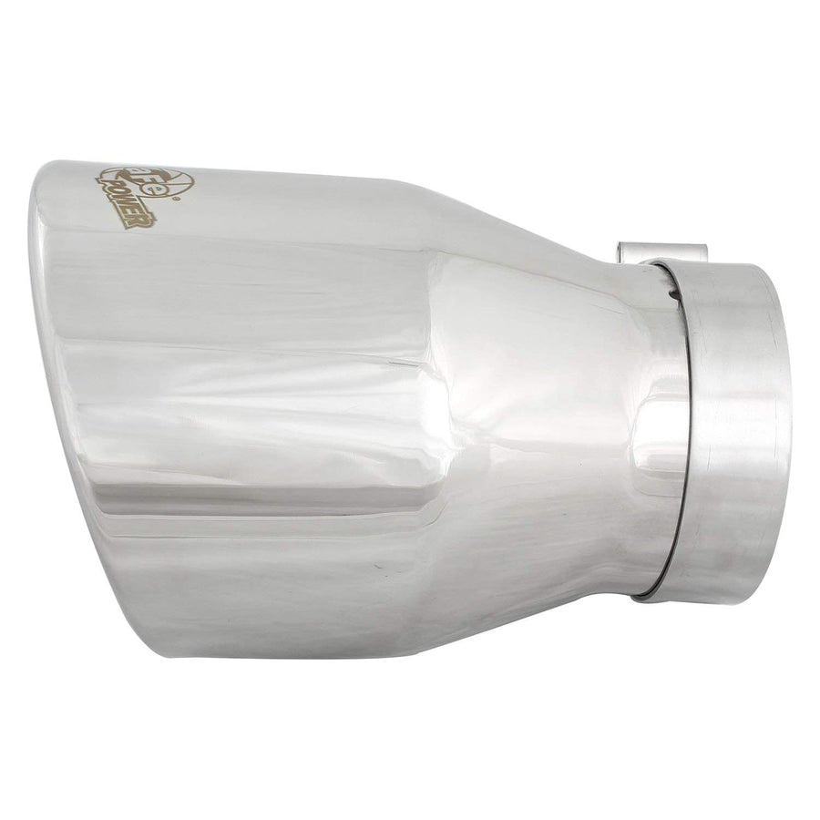MACH Force-XP aFe Power 4" Inlet x 6" Outlet x 9" Length Polished Stainless Steel Bolt-On Tip