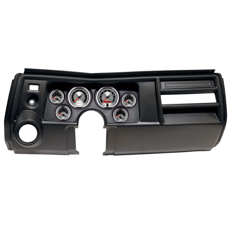 AutoMeter Dash Kit Direct Fit, (3 3/8" X2, 2 1/16" X4), Chevy Chevelle Vent 69, American Muscle (2909-01)