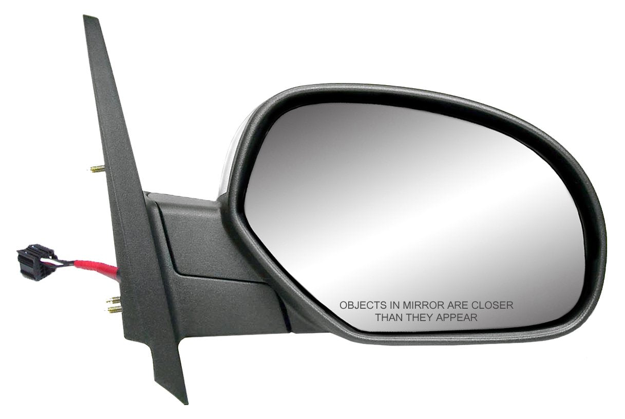 Fit System Mirror Passenger Side for Avalanche, Silverado/Sierra 1500, 2500, 3500, Suburban, Tahoe, Yukon/Denali/XL, Silverado/Sierra Hybrid, Arrow Signal, fold, no pwr FLD, no memo, HTD Pwr
