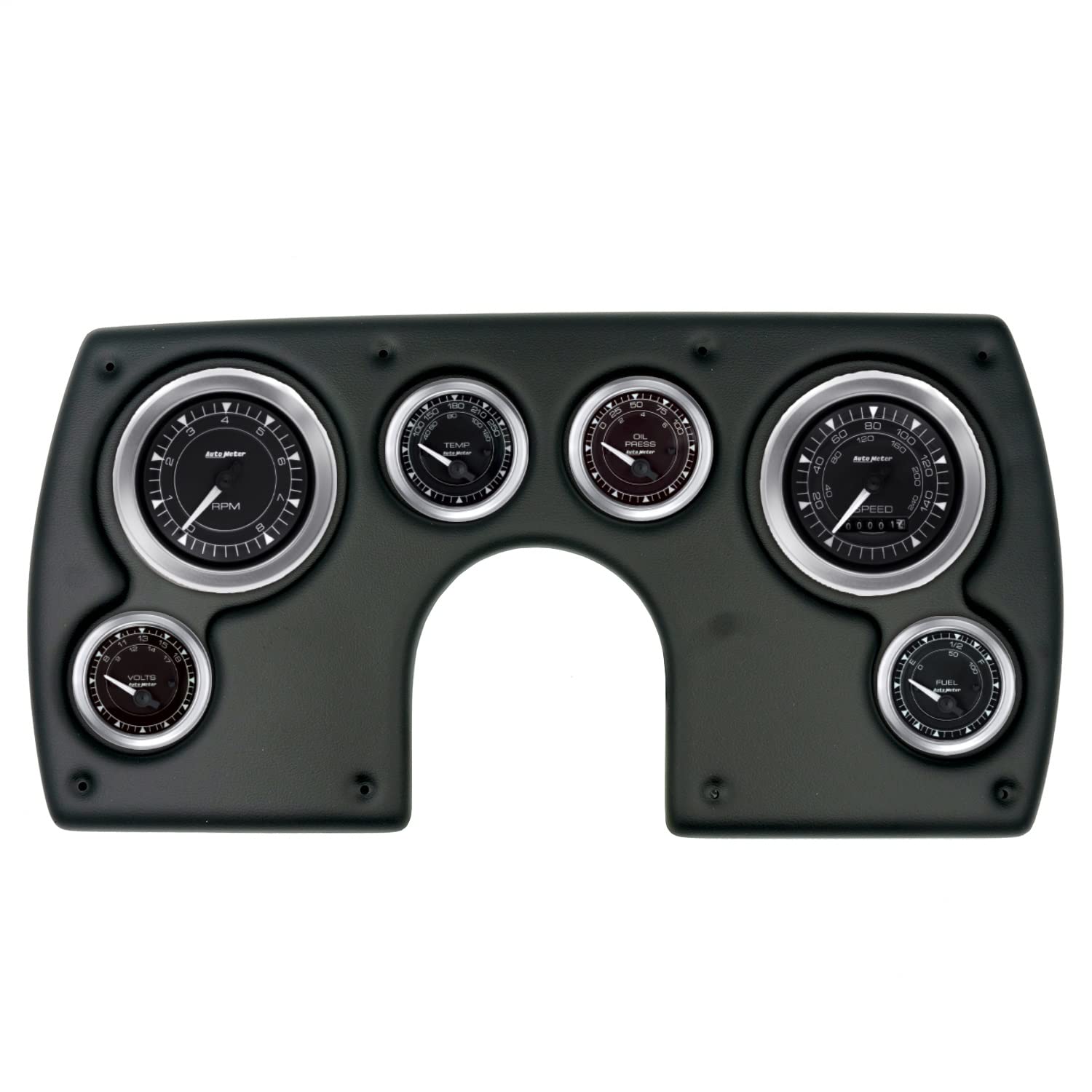 AutoMeter Dash Kit Direct Fit, (3 3/8" X2, 2 1/16" X4), Chevy Camaro 69, Chrono (2921-04)