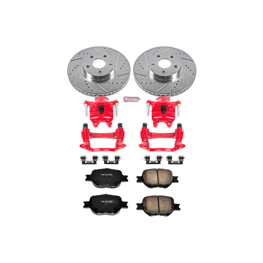 Power Stop Z23 KC2313A Evolution Sport Brake Kit with Calipers For Toyota Celica 2000-2002 [Model Specific]