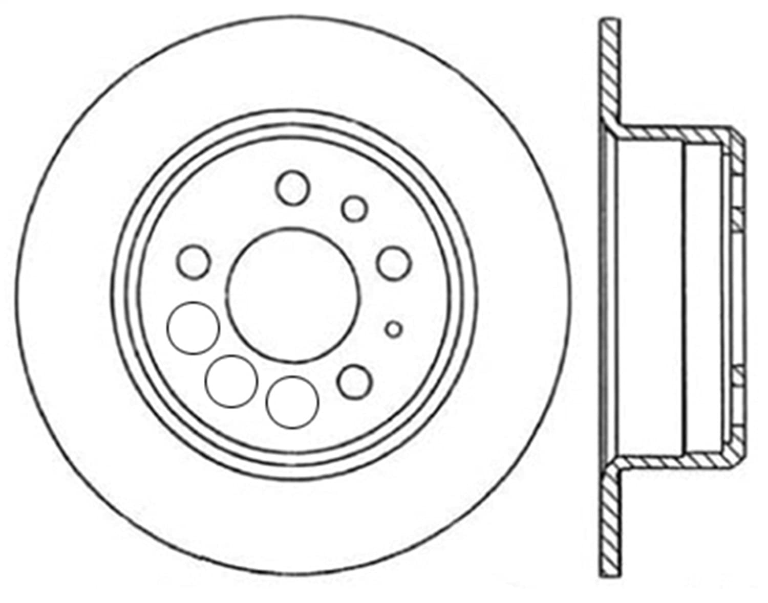 Slotted Centric 126.39007CSL Brake Rotor