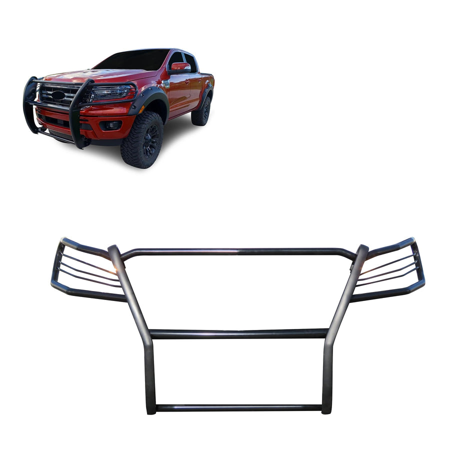 Off Road Black Horse Grille Guard Modular Black Compatible with 2019-2023 Ford Ranger-17FP10MA