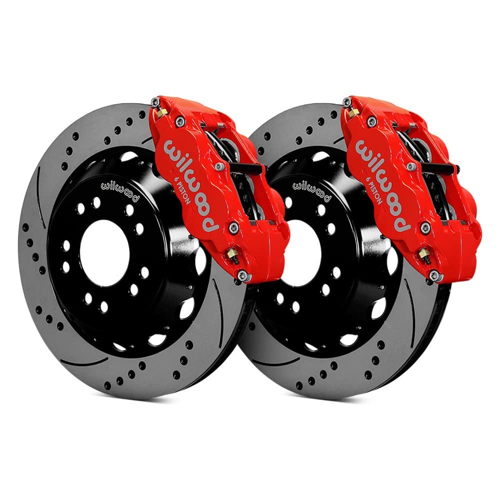 Front Hat Kit FNSL6R,14.00, Drilled, Red