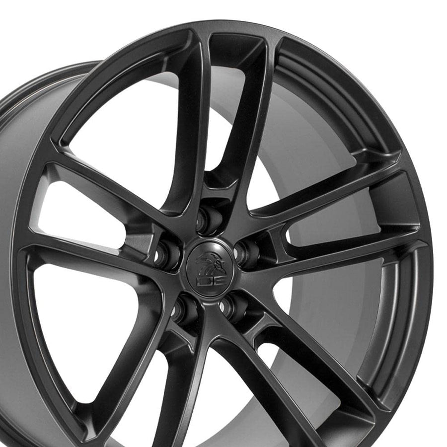 20 Inch OE Wheels DG23 Rim Fits Charger/Challenger SRT Hellcat Style 5x115 20x10 Satin Black - Hollander 2718 (1)