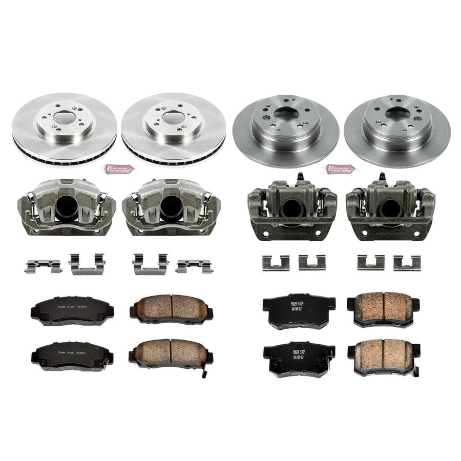 Power Stop KCOE2298 1-Click OE Replacement Brake Kit with Calipers For Acura TL Autospecialty 2004-2008 [Model Specific]