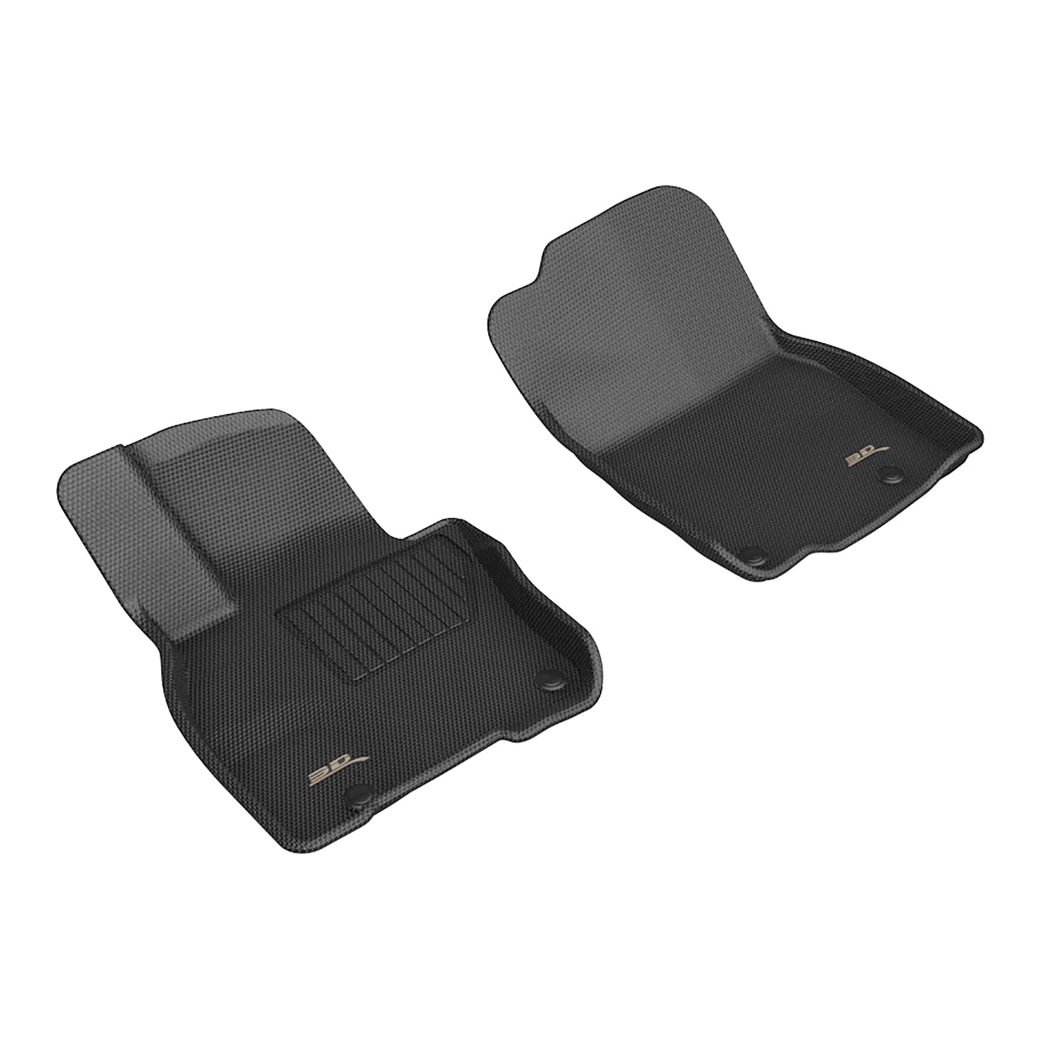 Kagu 3D MAXpider Floor Mat (Black) Compatible with Mazda CX-90 2024-2025 7 SEAT - Front Row