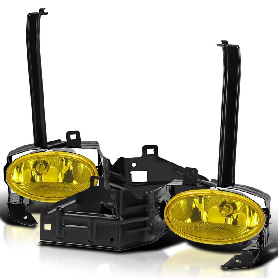 Fog Lights SPEC-D TUNING Yellow Lens + H11 Bulbs + Switch Included Compatible with 2008-2010 Honda Accord 2Dr Coupe L+R Pair Assembly