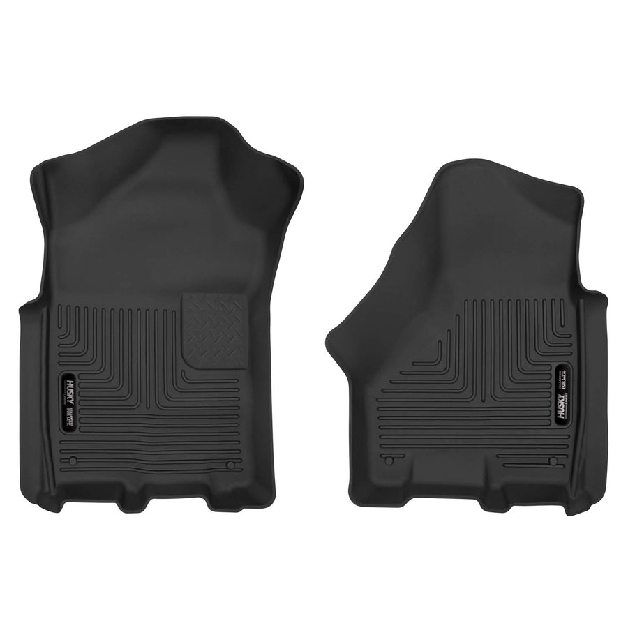Husky Liners Floor Mats X-act Contour | Fits 2019-2024 Ram 2500, 3500 Crew/Mega Cab | Front Row, 2-pc Black - 54801