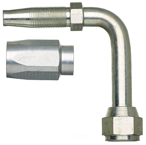 G35180-0606 Gates 6C5E-6RFJX90 Field Attachable for C5E Hose, Female JIC 37 Flare Swivel, 90 Bent Tube, Steel, 5/16" ID