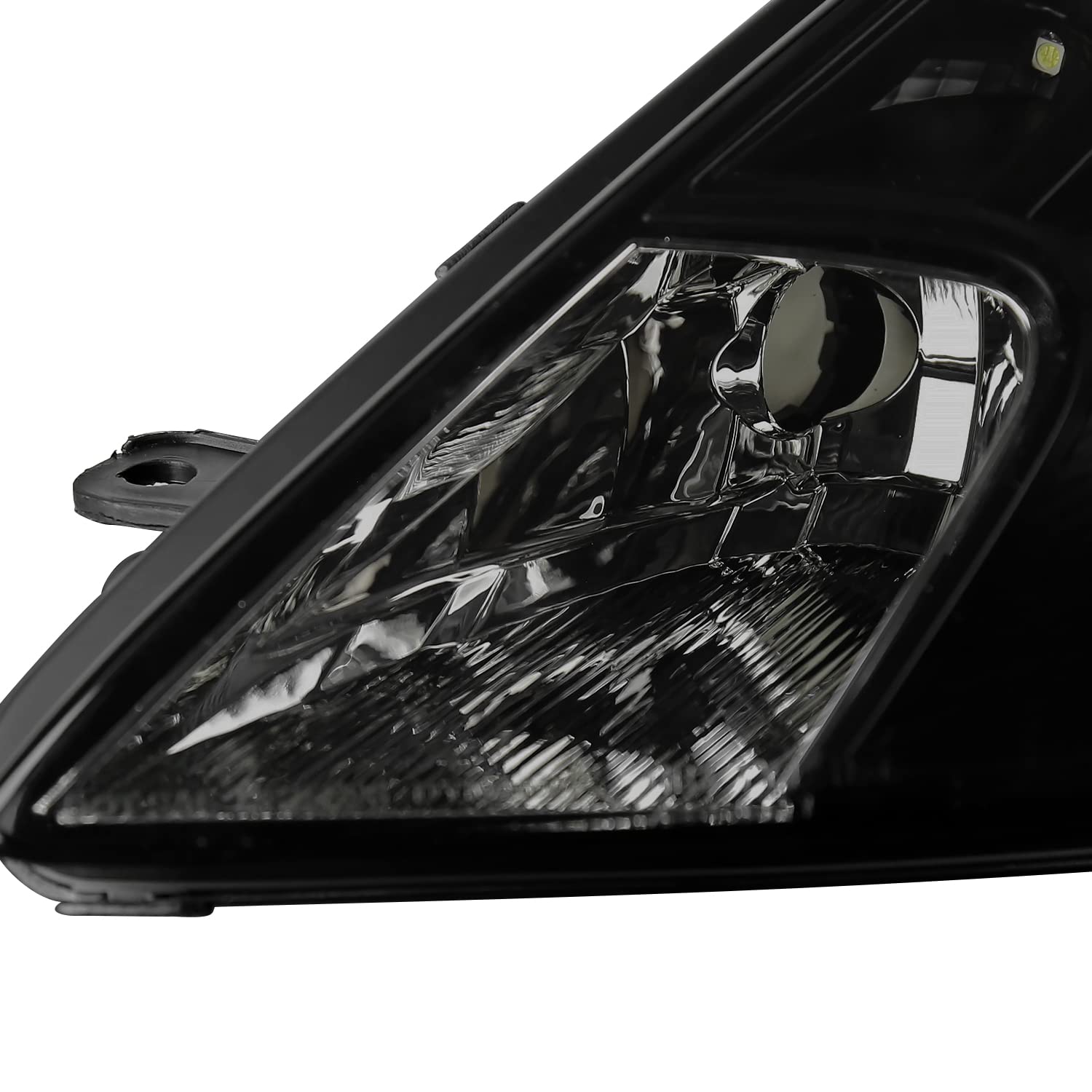 Black Smoke SPEC-D TUNING Projector Headlights w/LEDs Compatible with 2000-2005 Toyota Celica, Left + Right Pair Headlamps Assembly