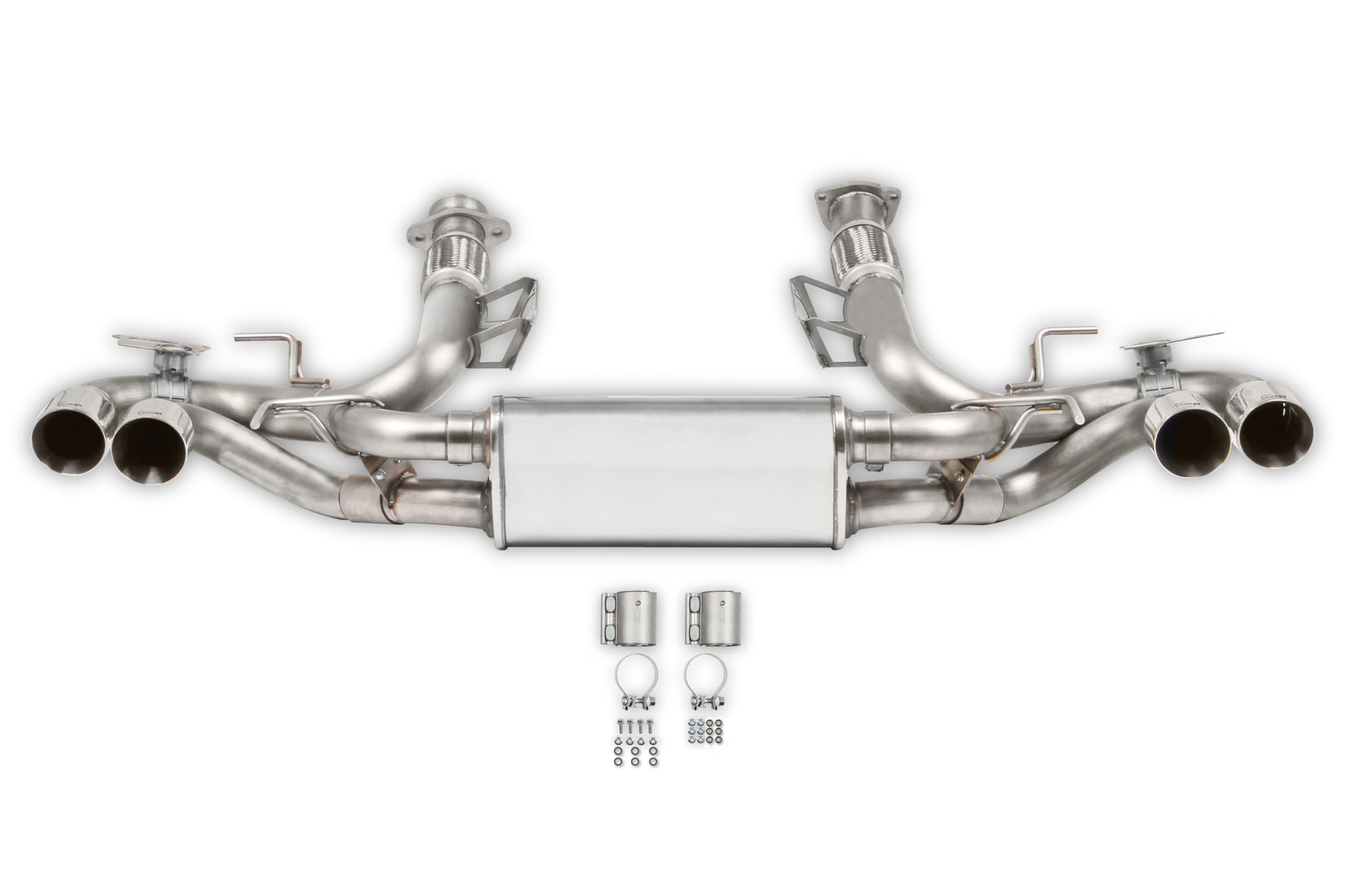 Hooker Blackheart Cat-Back Exhaust BH13236 3" to 2.5" with NPP Dual Mode and AFM Valve Simulators 304SS