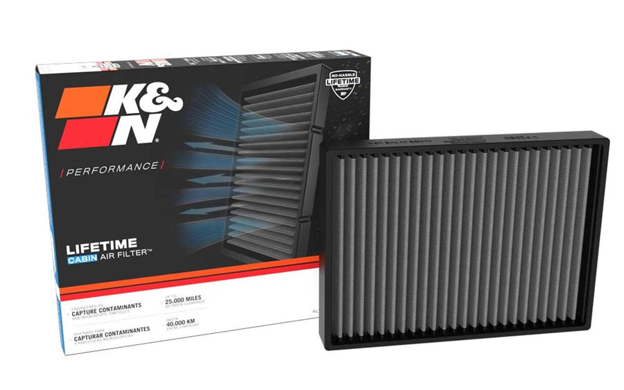 Cabin Air Filter K&N LIFETIME: Premium, Washable, Clean Air for your Cabin: Compatible with 2021-2025 Toyota/Lexus: 4Runner, Land Cruiser, Sequoia, Tundra, Tacoma, GX550, LS500, LX600, VF2080