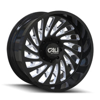 Wheel CALIOFFROAD SWITCHBACK Matte Black with (22 * 12''/8 * 180mm -51mm Offset)
