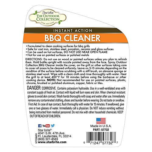BBQ and Grill Grate Cleaner Spray Star brite 57732, 32 oz
