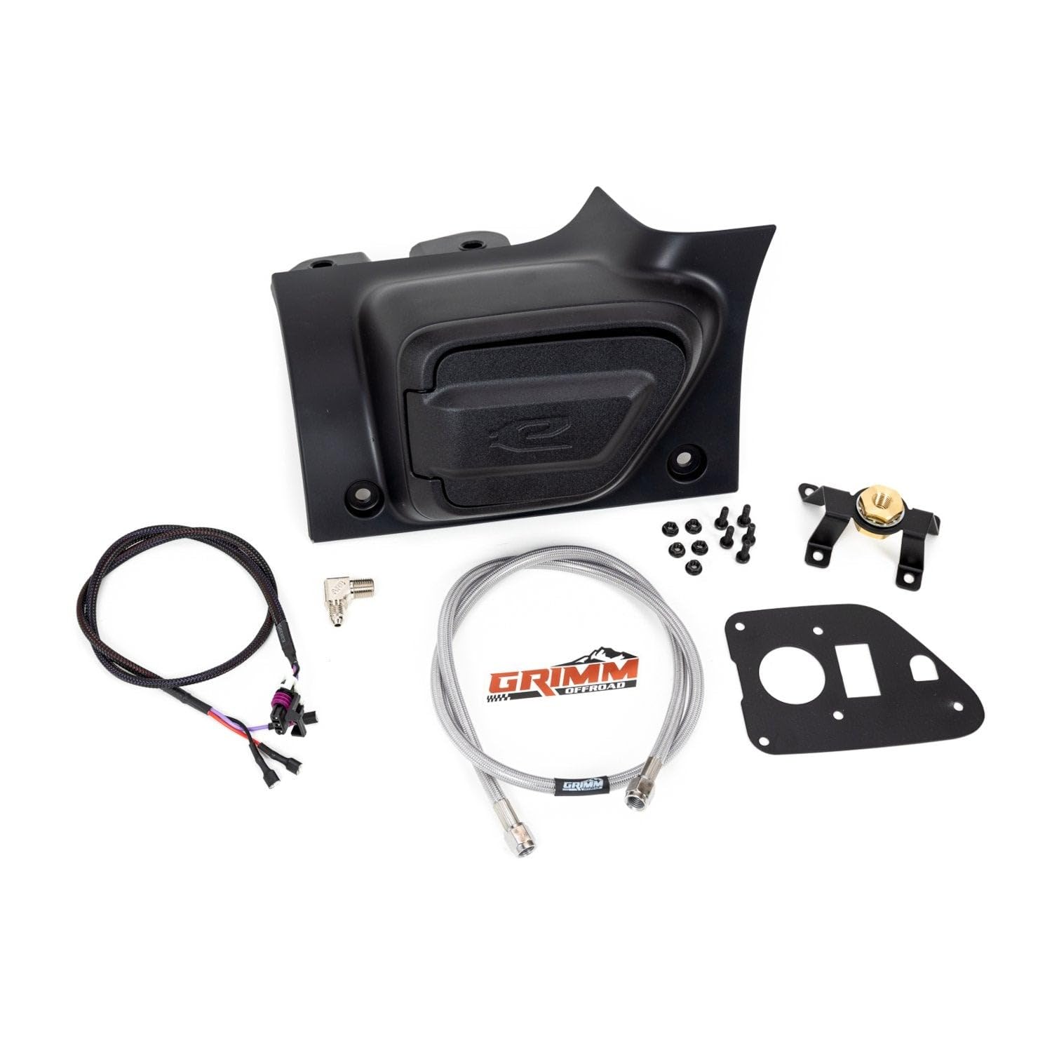 4XE Charge Port Air Chuck Conversion Kit GRIMM OFFROAD for Jeep Wrangler JL & Gladiator JT non-4XE Models