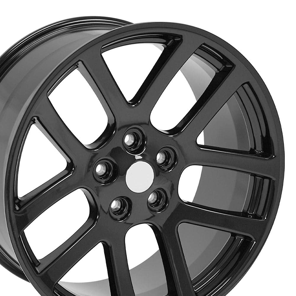 22 Inch OE Wheels DG51 Rim Fits Ram SRT Style 5x139.7 22x10 Gloss Black - Hollander 2223 (1)
