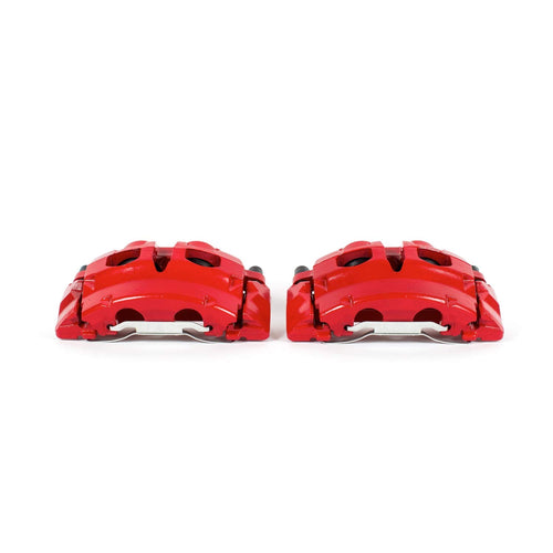Power Stop Pair of High-Temp Red Powder Coated Front Calipers For Ford Expedition 2007-2009, Lincoln Navigator 2007-2009 [Model Specific]