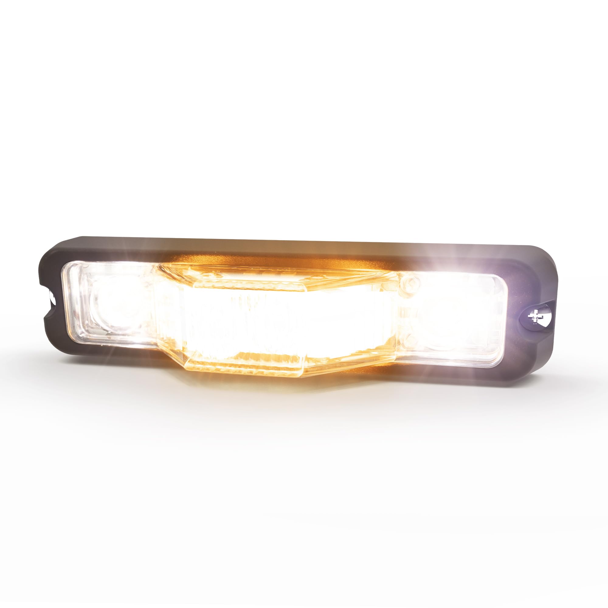 LED Warning Light, Amber/Clear