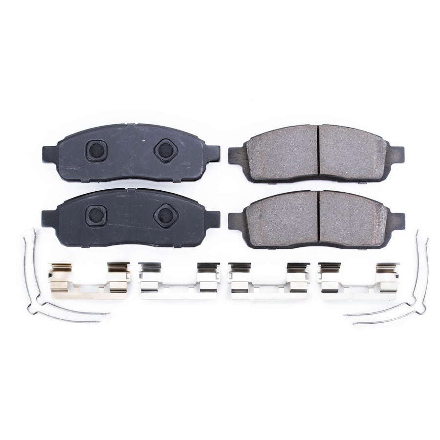 Power Stop Brake Kit Front For Ford F-150 2009 - Ceramic Brake Pads With Installation Hardware, 17-1392