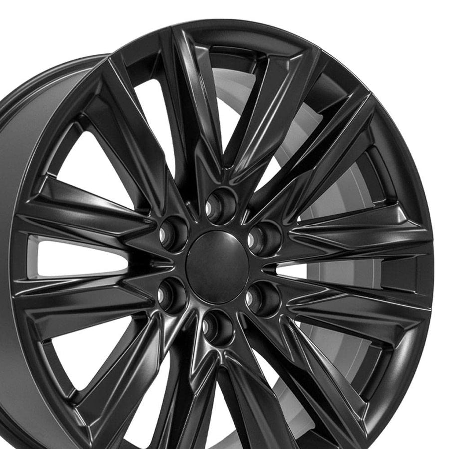 20 Inch OE Wheels CA91 Rim Fits Escalade Sport Style 6x139.7 20x9 Satin Black - Hollander 4869 (1)