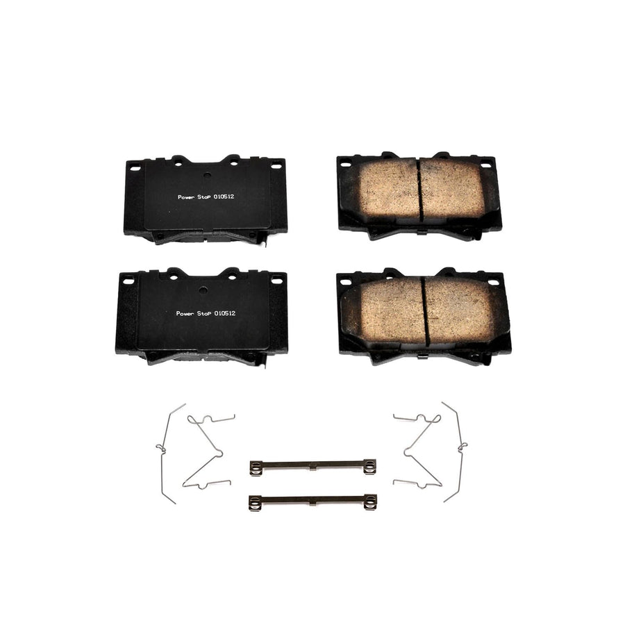 Power Stop Brake Kit Front For Lexus LX470 1998-07 | Toyota Land Cruiser 1998-07 - Ceramic Brake Pads With Installation Hardware, 17-772