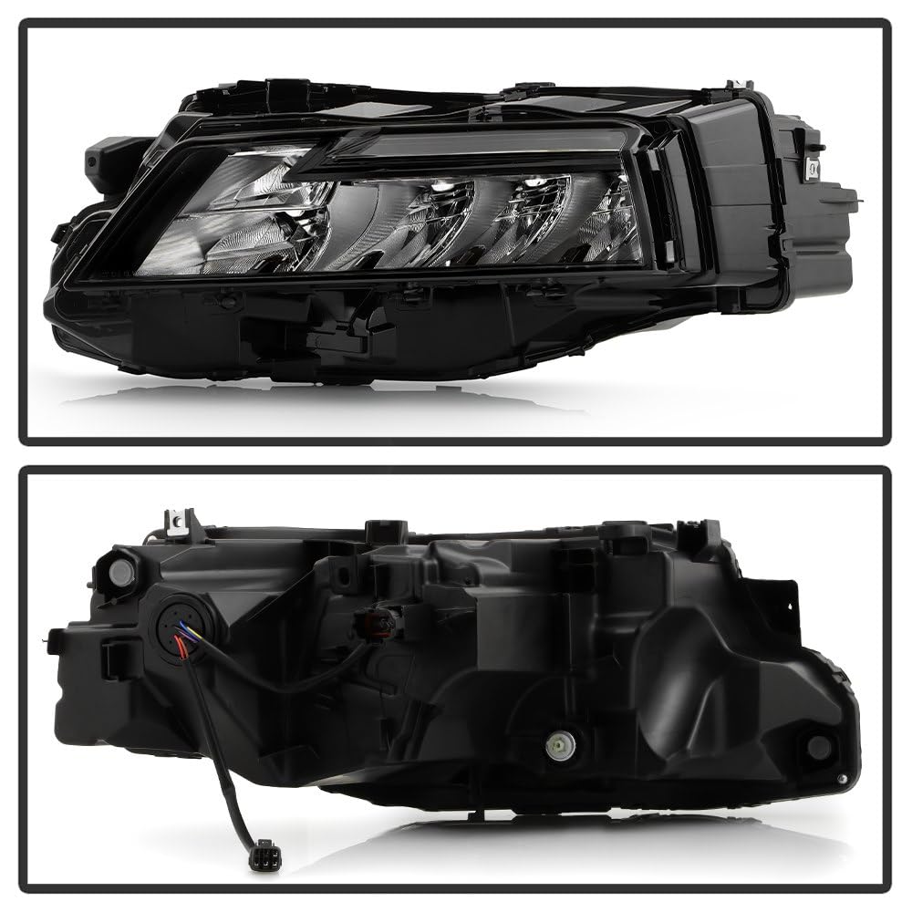 Nissan Rogue 21-23 Spyder (xTune) Bottom LED High/Low Beam Headlight - OE Black Left