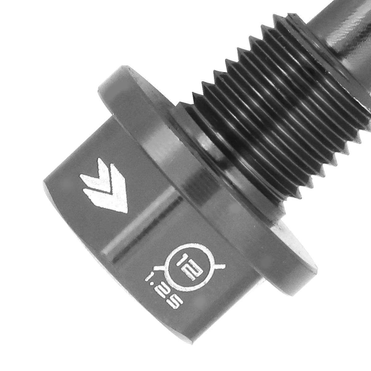 Magnetic Oil Drain Plug NRG Innovations, M12 X 1.25 Thread Size Engine Oil Drain Nut w/Washer, Gun Metal, Replacement for Infiniti,Lexus,Nissan,Toyota, NRG-NOP-200GM