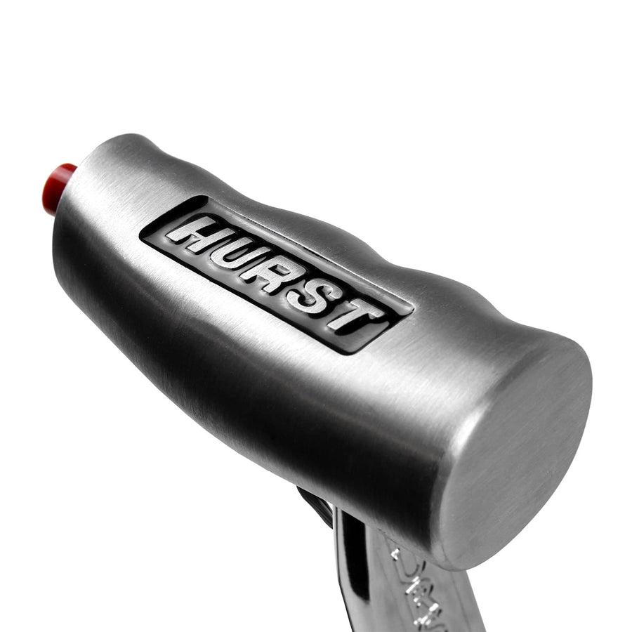 Hurst Universal "T" Handle with Button, Brushed Aluminum 1530010