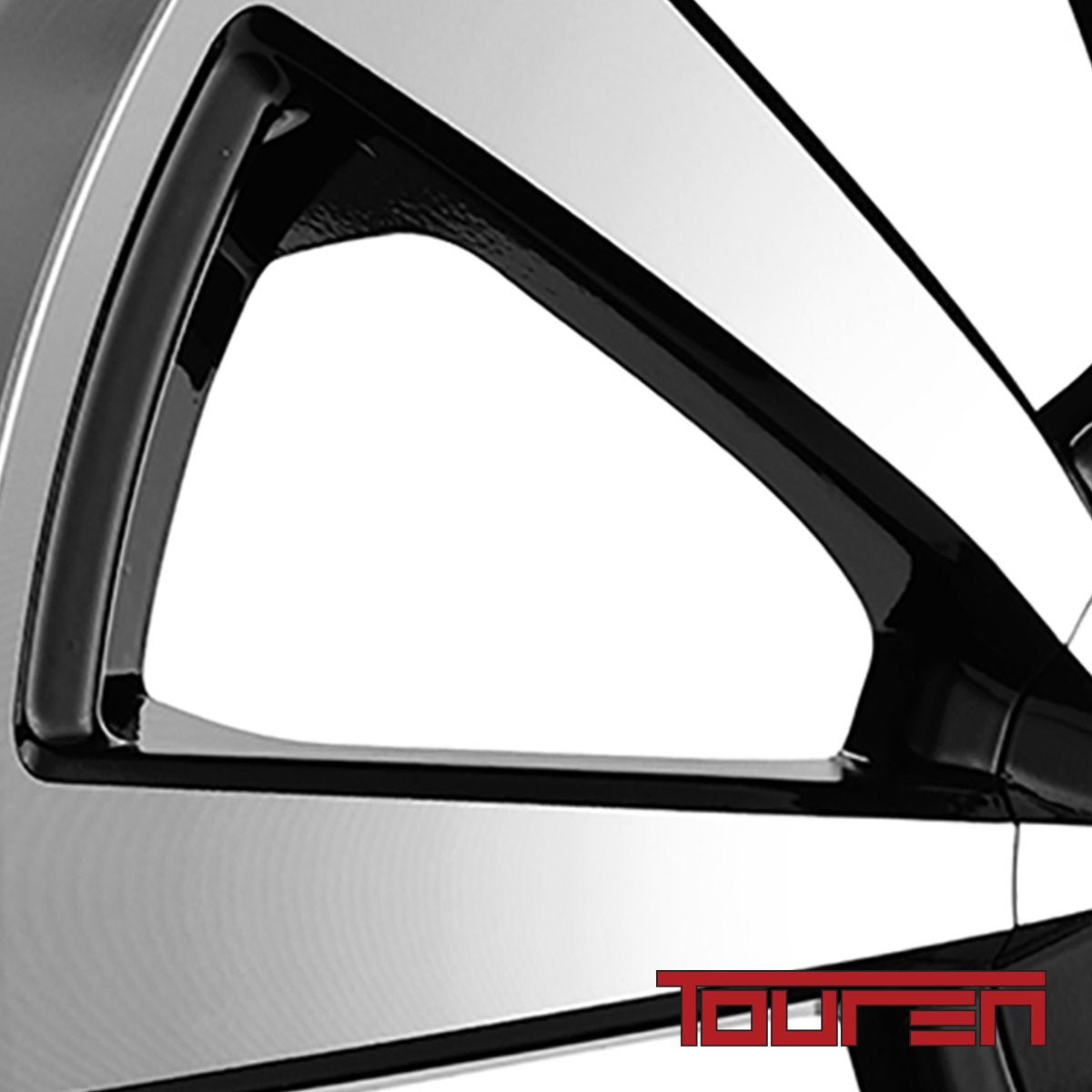 17x7 TR3, Bolt Pattern: 5x110/115, Offset: 40, BLACK/MACHINED FACE/MACHINED LIP, set of 1