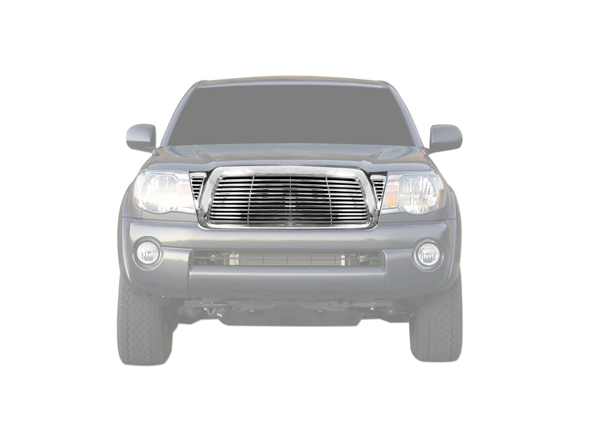 7150263 Armordillo USA Horizontal Front Hood Grille - Polished Fits 2005-2011 Toyota Tacoma