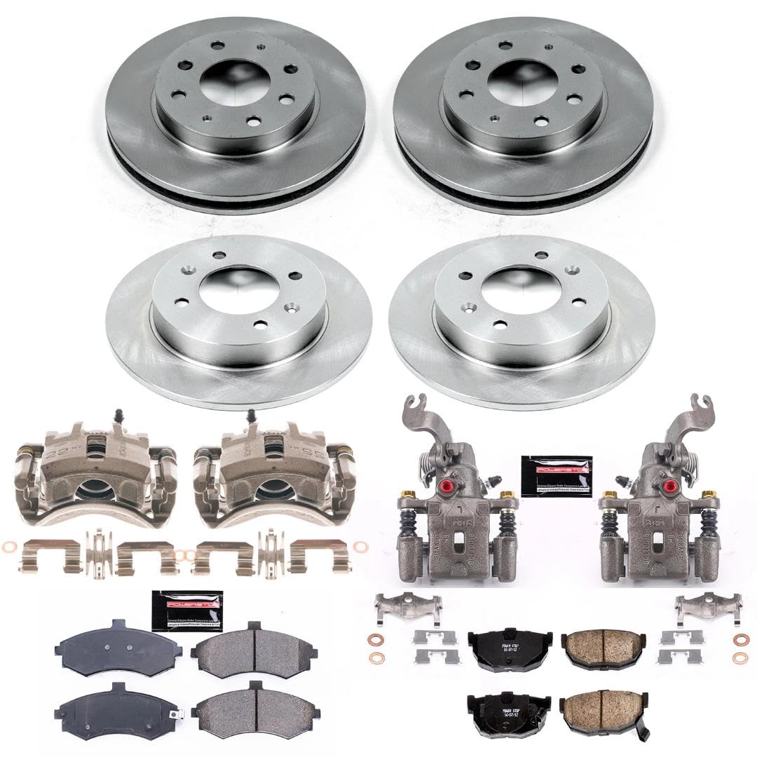 Power Stop KCOE2779A Front and Rear Brake Kit-OE Rotors & Z17 ramic Brake Pads Autospecialty For Hyundai Elantra 2003-2005 [Model Specific]