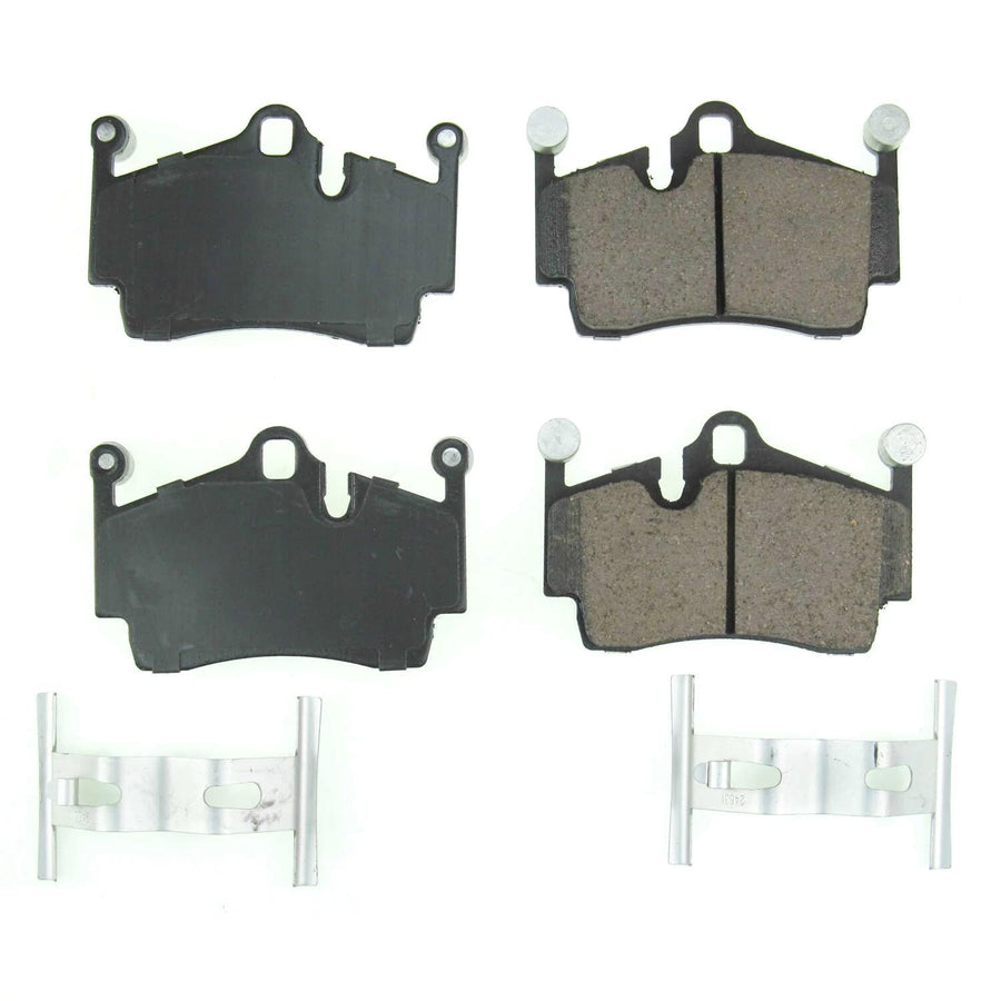 Power Stop Brake Kit Front For Porsche 718 Boxster 2017-24 |718 Cayman 2017-24 |911 2005 |Boxster 2005-16 |Cayman 2007-12 - Ceramic Brake Pads With Installation Hardware, 17-1134