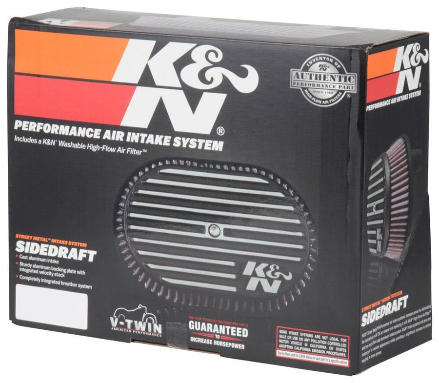 Cold Air Intake System K&N: High-Flow Air Filter, Increase Performance & Acceleration: Compatible with 2017-2023 Harley Davidson: (See Product Description for Select Models), RK-3956